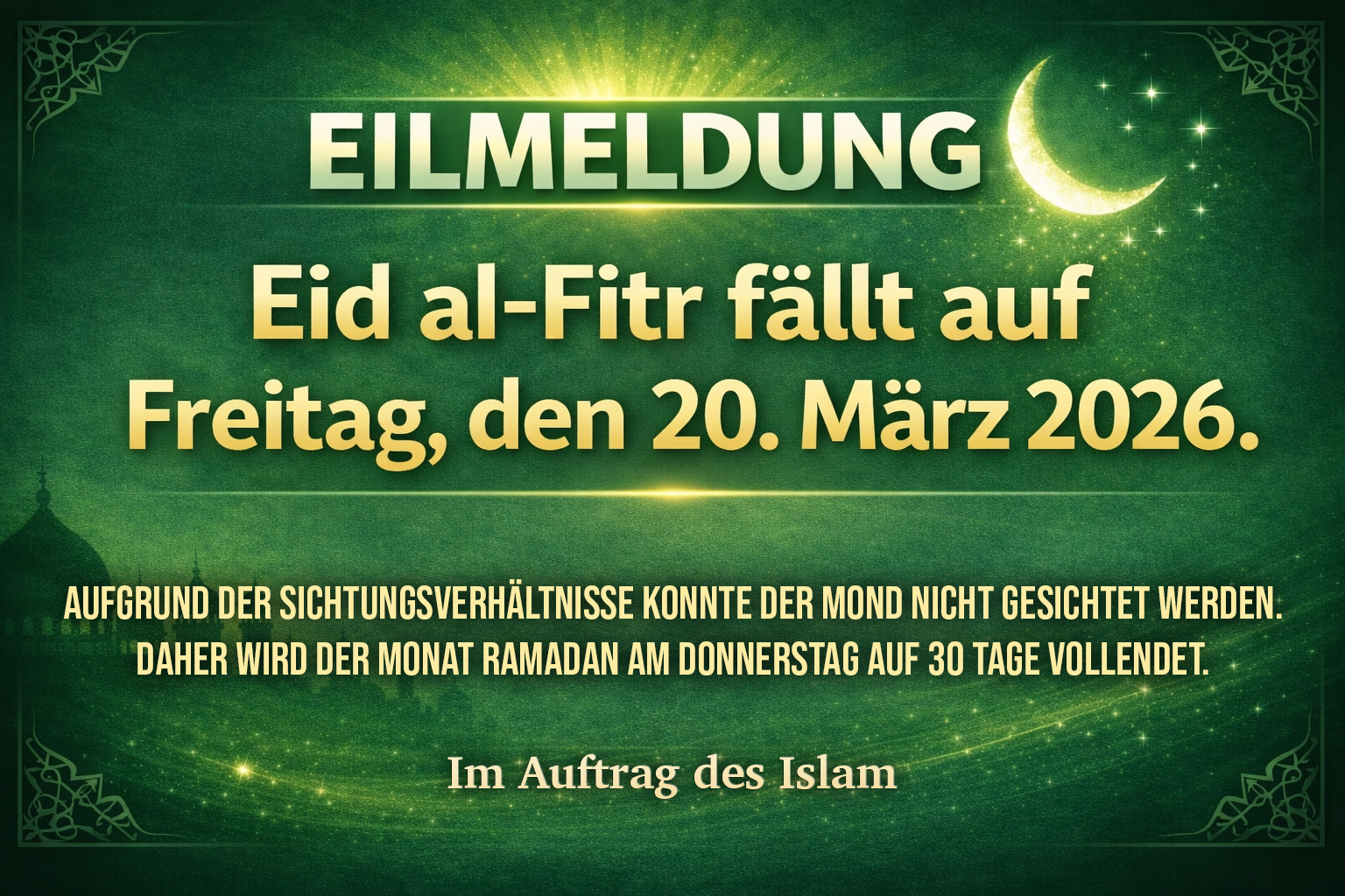 NEUMONDSICHTUNG SHAWWĀL 1447